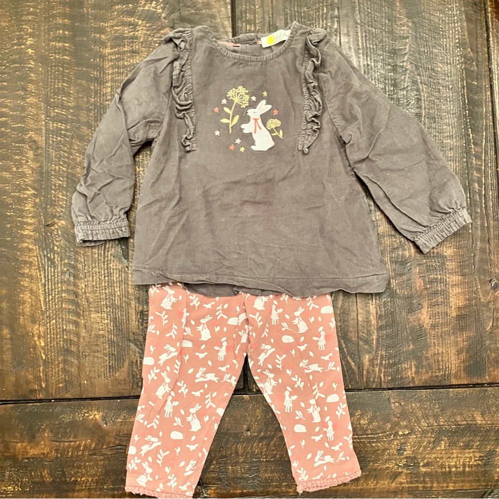 Mini Boden Bunny Outfit - Size 6-12m